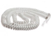 25 Foot White Handset Cord