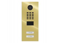 DoorBird IP Video Door Station D2102V, Flush-mounted, - 2 Call Buttons BRASS (V4A)