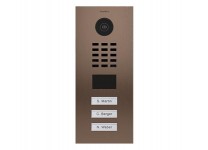 DoorBird IP Video Door Station D2103V, Flush-mounted - 3 Call Buttons BRONZE (V4A)