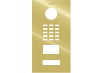 DoorBird Faceplate for D2101V IP Video Door Station Brushed Stainless Steel Brass Polished(V4A)