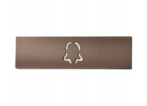 DoorBird Nameplate for D21x One Call Button Video Door Station Bell Bronze-Finish(V4A)