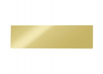 DoorBird Nameplate for D21x One Call Button Video Door Station, Stainless Steel Brass High Gloss(V4A)