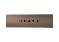 DoorBird Nameplate for D21x One Call Button Video Door Station Stainless Steel - Engraved - Bronze-Finish(V4A)