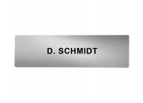 DoorBird Nameplate for D21x One Call Button Video Door Station Stainless Steel - Engraved - Chrome High Gloss(V4A)