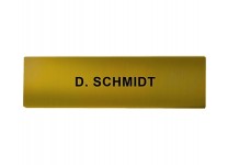 DoorBird Nameplate for D21x One Call Button Video Door Station Stainless Steel - Engraved - Gold-Finish(V4A)