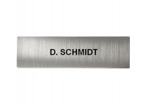 DoorBird Nameplate for D21x One Call Button Video Door Station Stainless Steel Salt Water Resistant - Engraved - Metal Finish(V4A)