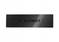 DoorBird Nameplate for D21x One Call Button Video Door Station Stainless Steel - Engraved - Titanium High Gloss(V4A)