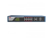 Hikvision DS-3E1310P-E Web-Managed PoE Switch with 8 PoE Electrical Ports and Two Combo Ports