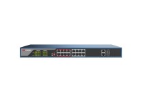 Hikvision DS-3E1318P-E Web-Managed PoE Switch with 16 PoE Electrical Ports and Two Combo Ports