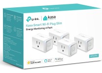 TP-Link Kasa Smart Wi-Fi Plug Slim, Energy Monitoring, HomeKit, 4-Pack EP25P4