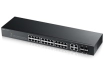 Zyxel GS1920-24v2 - Hybrid NebulaFlex 24 Port GbE L2 Advanced Web Managed Switch + 4 GbE Combo GbE/SFP (28 Total Ports)