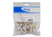 IC1076VCWH - ICC EZ RJ-11 Keystone Jack, White, 25 Pack