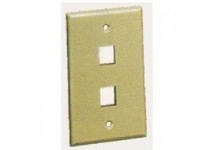 IC107F02AL	ICC Faceplate 2-Port Almond