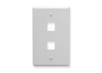 IC107F02WH ICC Faceplate 2-Port White