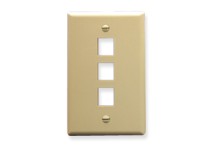 ICC Faceplate 3-Port Ivory