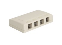 IC108SB4WH Surface Box 4-Port White