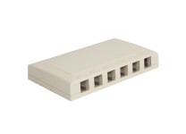 IC108SB6WH Surface Box 6-Port White