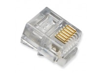 ICMP6P6SRD 6P6C Phone Plug Solid 100 Pack