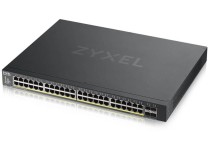 Zyxel XGS1930-52HP - Hybrid NebulaFlex 48 Port GbE L2 Web Managed 802.3at PoE+ Switch + 4 SFP+ 10G Fiber Ports (52 Total Ports) 375W Power Budget