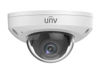 Uniview UNV 4MP Network Fixed Mini Dome(2.8mm,30m IR, Premier Protection,LightHunter, WDR,SD Slot,3 Axis,PoE,Built-in MicroPhone,Audio, Aviation Plug) IPC314SB-ADF28K-M12-I0