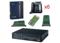 KX-NCP500-DT6ANALOG NCP500 Bundle Analog 6-DT343-B