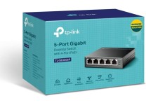 TP-Link 5-Port Gigabit Desktop Switch with 4-Port PoE+ TL-SG1005P