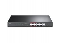 TP-LINK TL-SL1218MP 16-Port 10/100Mbps + 2-Port Gigabit Unmanaged PoE Switch